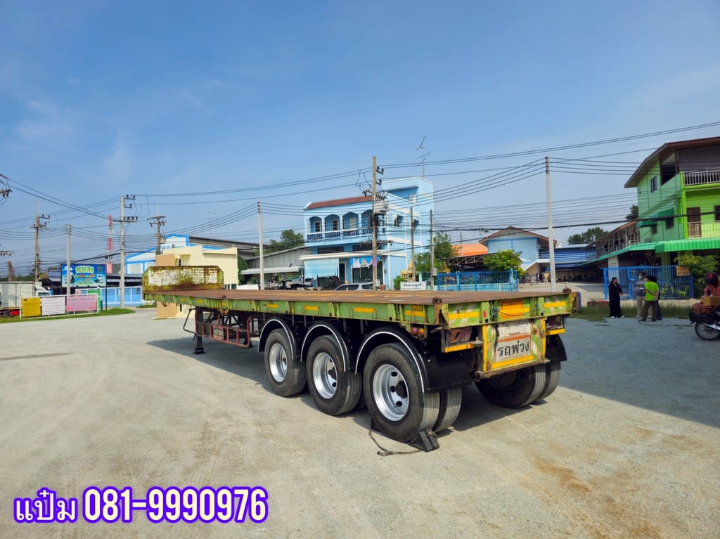 🚌หางพื้นเรียบ ปี 2558 สามเพลา  อู่ BPT Sาคา  230,000.-(7339)