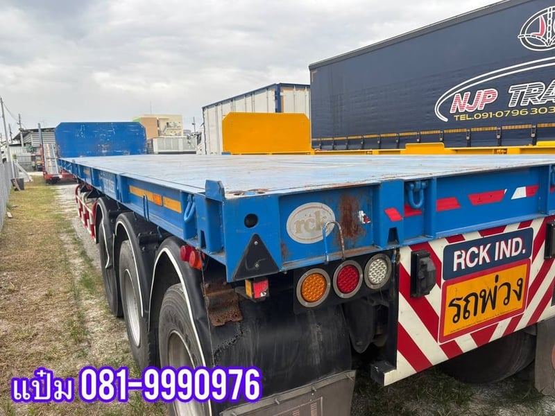 🚌หางพื้นเรียบ ปี 2565 สามเพลา  อู่ RCK  Sาคา  430,000.-(5250)