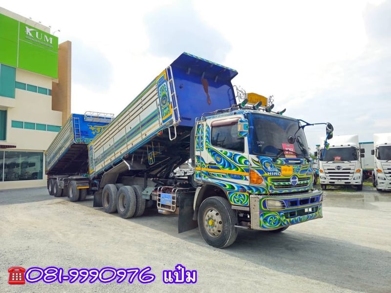 🔥ด่วน!! Vายตัด🔥 สิบล้อดั้มพ์ พ่วงเเม่ลูก **** เพียง 1,390,000.-****  HINO FM1A 344 แรงม้า ปี 56