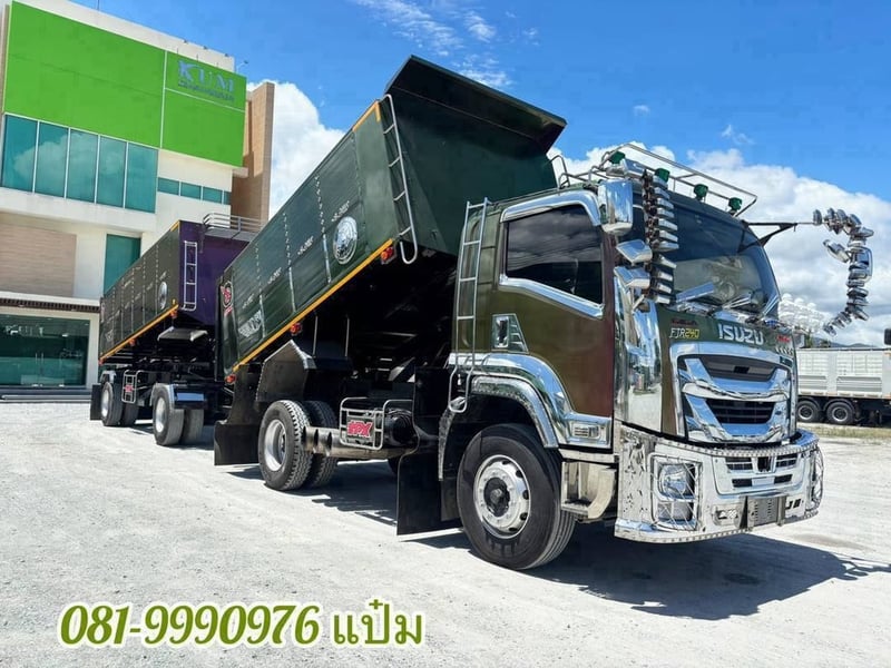 🚛 Vายหกล้อดั้มพ์ พ่วงแม่ลูก ปี 2565 🚛 🔥 ISUZU FTR 240 แรงม้า ( 5403)(5404)