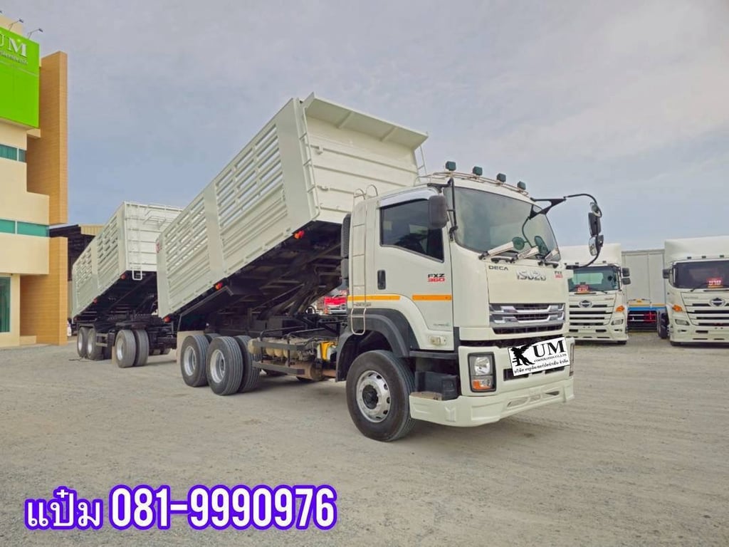 🚌สิบล้อดั้มพ์พ่วงเเม่ลูก ปี 2565 ISUZU FXZ 360 แรงม้า ราคา 3,150,000.-(3843)(3844) 🚌สิบล้อดั้มพ์พ่วงเเม่ลูก ปี 2565 ISUZU FXZ 360 แรงม้า ราคา 3,150,000.-(3843)(3844)