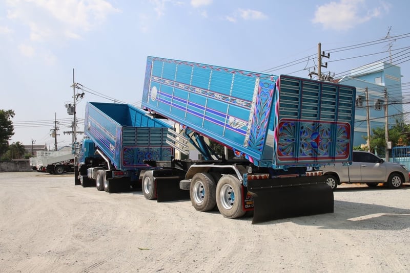 สิบล้อดั้มพ์ พ่วงเเม่ลูก ปี 2564 HINO FM2P 380 เเรงม้า ยางใหม่ 10 เส้น Sาคา 2,710,000.-(2344)(TD35)