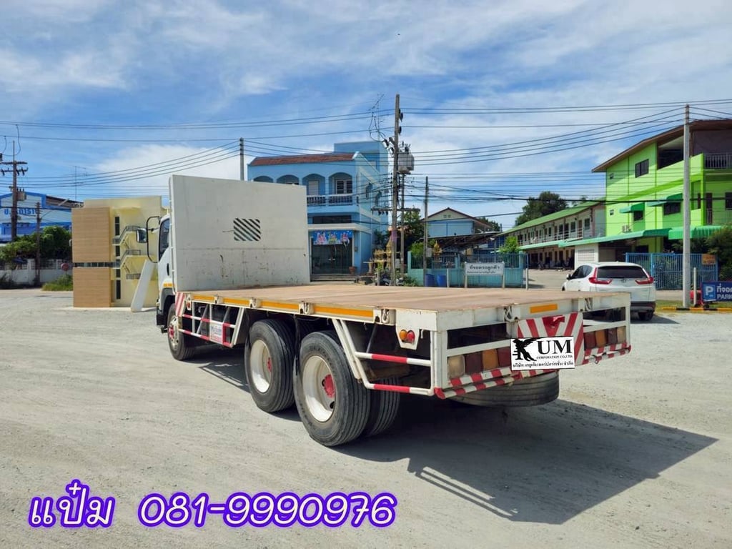 🚚สิบล้อพื้นเรียบ 2 เพลา ISUZU  FVZ 300 แรงม้า  ราคา 1,140,000.-(0812)