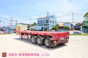 🚛หางพื้นเรียบ สามเพลา อู่เดอะซัน  ปี 2565  Sาคา  390,000.-(0736)
