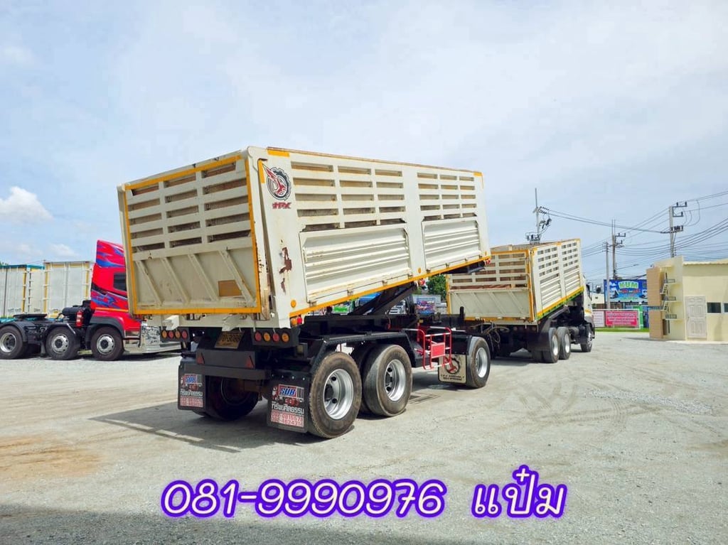 🚚สิบล้อดั้มพ์พ่วงแม่ลูก  ปี 2561 HINO VICTOR  FM1A  344 แรงม้า  ลูกพ่วง อู่ฟินิกซ์ ปี 2565 ราคา  2,240,000.-(5176)(3088)Tf
