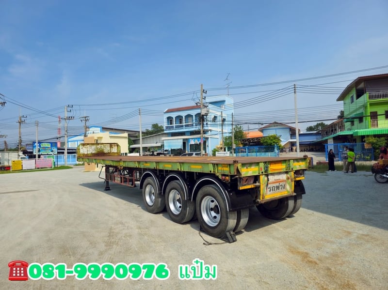 🚚 หางพื้นเรียบ ปี 2558 อู่ BPT  สามเพลา  Sาคา  230,000.-(7339)