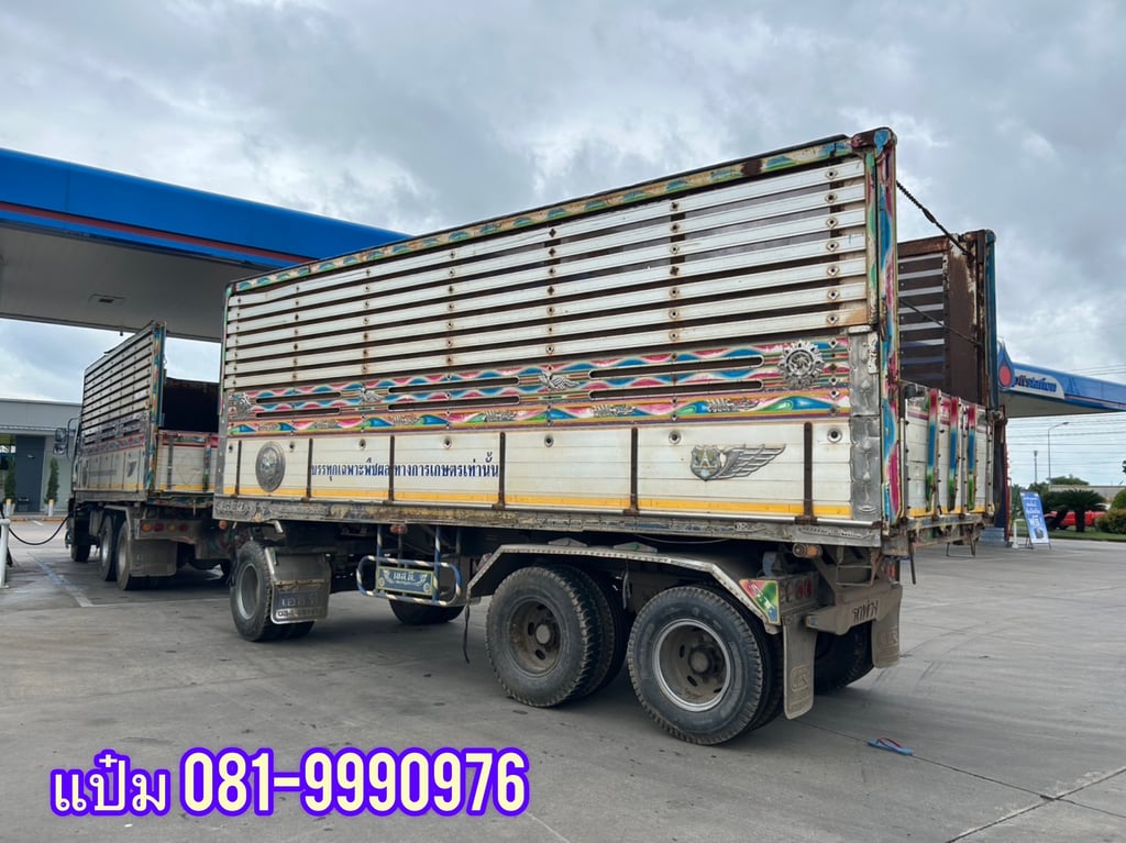 🚚สิบล้อดั้มพ์ พ่วงเเม่ลูก ปี 2555 ISUZU  FXZ  360  แรงม้า ราคา  1,490,000.-(5036)(5037)