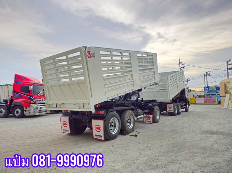 🚌สิบล้อดั้มพ์พ่วงเเม่ลูก ปี 2565 ISUZU  FXZ  360  แรงม้า ราคา  2,890,000.-(3843)(3844)