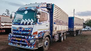 สิบล้อดั้มพ์เกษตรแม่ลูก HINO FM1A 344 แรงม้า ปี 2561 (3362,3363)