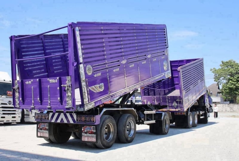 🚛 สิบล้อดั้มพ์เกษตร พ่วงเเม่ลูก ปี 2554 ISUZU FXZ 360 เเรงม้า Sาคา 1,760,000.-(9033)(0857)