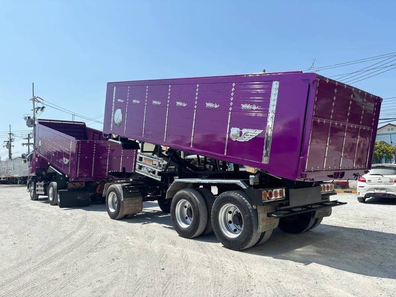 สิบล้อดั้มพ์ พ่วงเเม่-ลูก  FM2P 380  แรง ปี 2565 ยางใหม่ 10 เส้น Sาคา  2,820,000.-(2089)(2090)