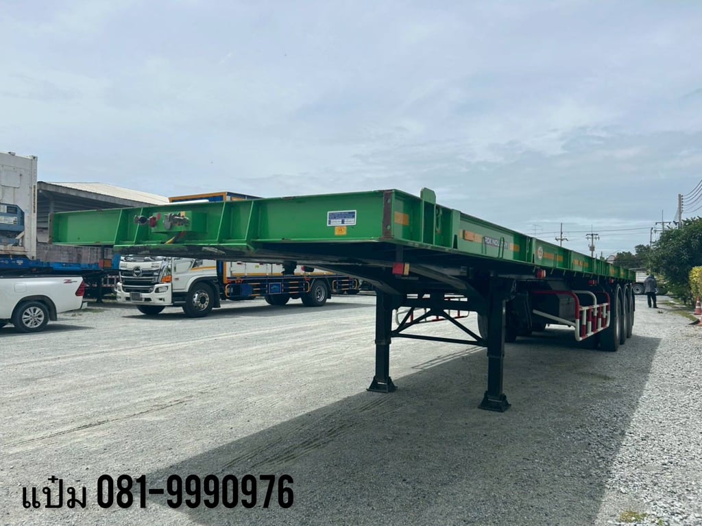 🚚 หางพื้นเรียบ ปี 2566 อู่ RCK  ใส่ตู้ 40 ฟุต ราคา  450,000.-(5616)