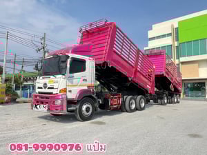 🚛สิบล้อดั้มพ์พ่วง ปี 2565 HINO  FM1A 344 เเรงม้า  Sาคา  2,740,000.-(0932)(0933)