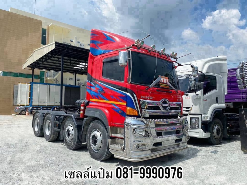 (1246)HINO FM1A 344แรงม้า รถบรรทุก 12ล้อ หัวลาก เฉพาะหัว ปี2023 เลขไมล์ 75,000 กม.
