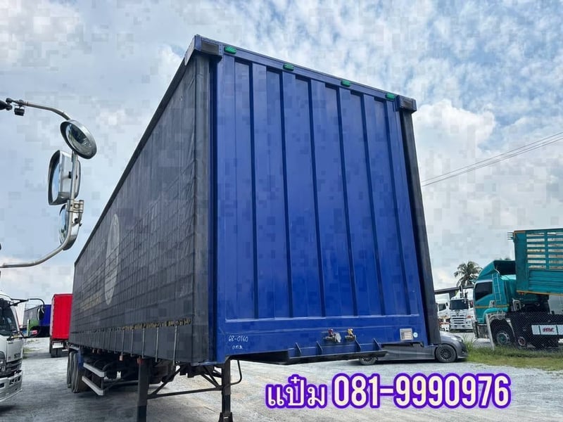 🚚 หางตู้ผ้าใบ ปี 2565 อู่สามมิตร สามเพลา (0160)