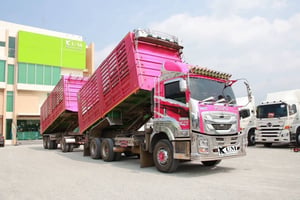  สิบล้อดั้มพ์ พ่วงเเม่-ลูก ISUZU FXZ 360 แรงม้า ปี 2565 (2591)(2592)