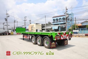 🚚หางพื้นเรียบ สามเพลา อู่ส.สมบัติ  ปี 2561 ( 5529) Sาคา 410,000.-