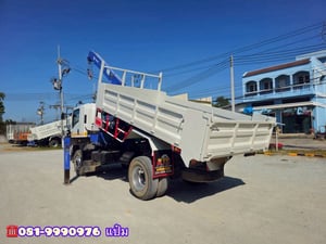 🚚หกล้อดั้มพ์ติดเครน ปี 2566 ISUZU FTR 240 แรงม้า ติดเครน 8 ตัน 3 ปลอก Sาคา  2,110,000.-(3266)