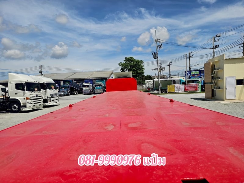 หางพื้นเรียบ สามเพลา อู่พนัส ปี 2566 (6861) ยาว 12.48 กว้าง 2.50 หางพื้นเรียบ สามเพลา อู่พนัส ปี 2566 (6861) ยาว 12.48 กว้าง 2.50