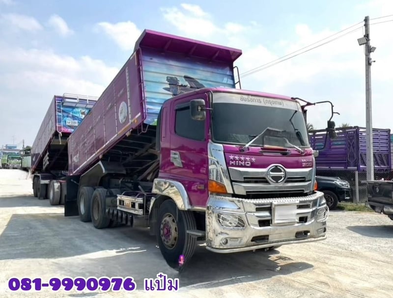 สิบล้อดั้มพ์พ่วง HINO FM2P  380 แรงม้า ปี 65 (2089)2090) Sาคา  2,820,000.-
