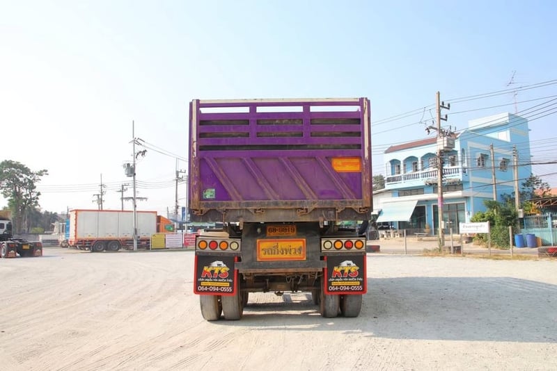 🚚หางเซมิดั้มพ์  ปี 2566 อู่เพชรรัตน์นำกิจเจริญ สองเพลา (9819)