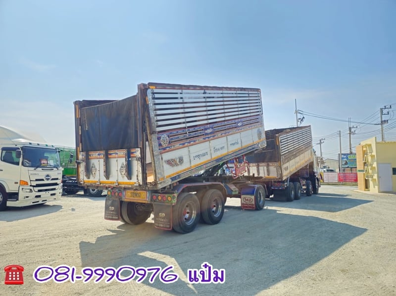 🚚สิบสองล้อดั้มพ์ แม่ลูก ปี 2556 ISUZU  FYH  360 เเรงม้า  Sาคา  1,930,000.-(2507)(2508)