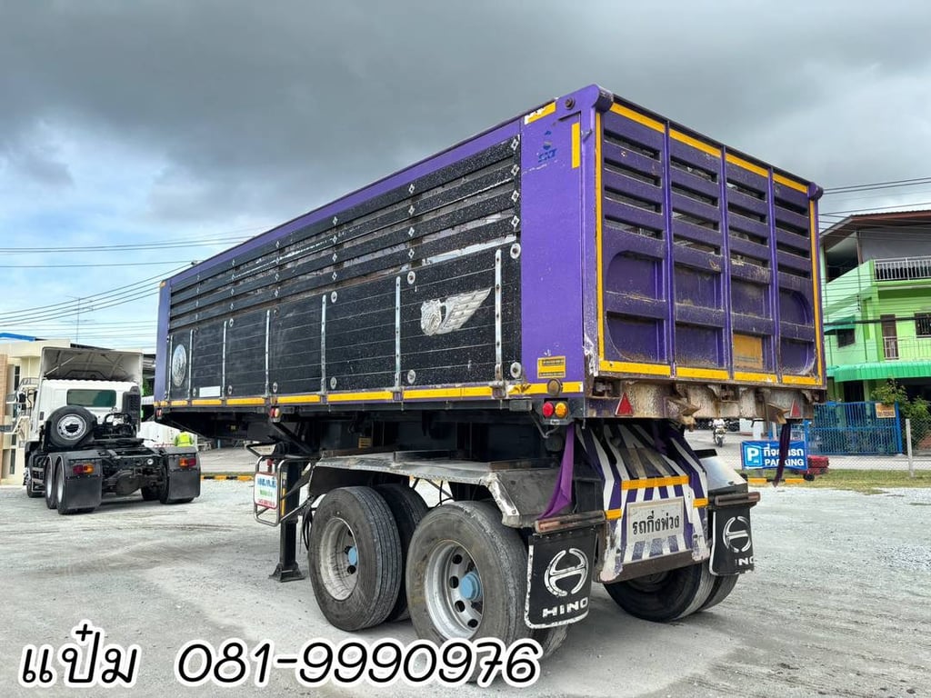 🚚หางเซมิดั้มพ์ สองเพลา  อู่ เอส เค ทึ   ปี 2562 ราคา  450,000.-(8798)