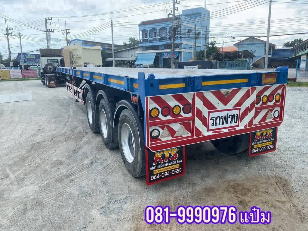 🚚 หางพื้นเรียบ ปี 2564 อู่ เสรีชัยพัฒนา ใส่ตู้ 40 ฟุต ราคา 420,000.-(4380) 🚚 หางพื้นเรียบ ปี 2564 อู่ เสรีชัยพัฒนา ใส่ตู้ 40 ฟุต ราคา 420,000.-(4380)
