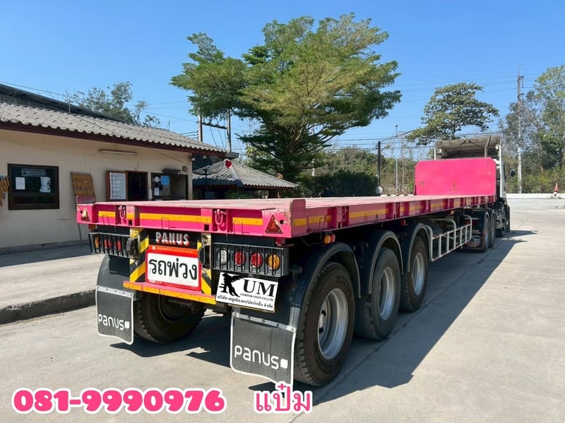 🚛หางพื้นเรียบ สามเพลา อู่พนัส   ปี 2565 Sาคา  400,000.-(2254)