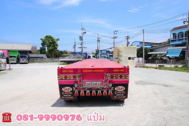 🚛หางพื้นเรียบ สามเพลา อู่เดอะซัน  ปี 2565  Sาคา  390,000.-(0736)