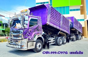 🚚สิบล้อดั้มพ์ พ่วงเเม่ลูก ปี 2566 ISUZU FXZ 360 แรงม้า Sาคา  2,990,000.-(9107)(9108)