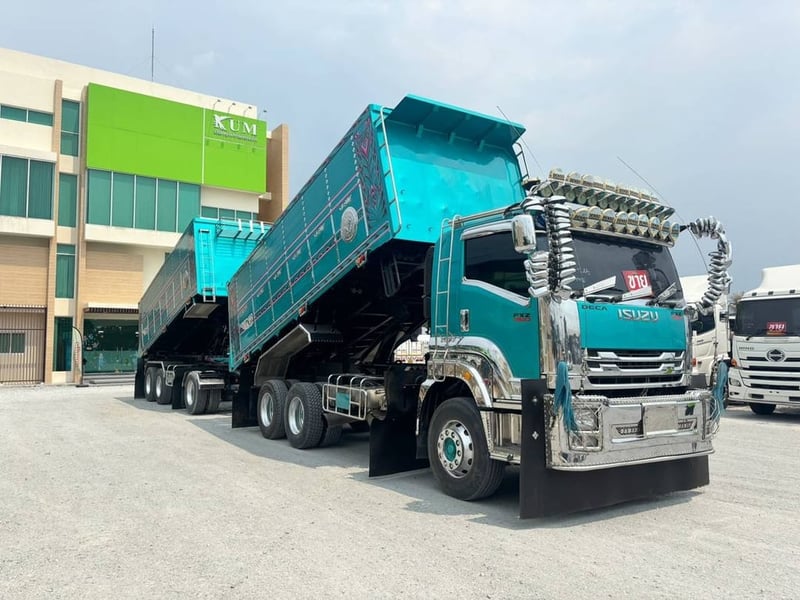 🔥 จัดว่าเด็ด พ่วงเเม่ลูก FXZ  360 เเรง ISUZU FXZ  360 เเรง ปี 2565 Sาคา  3,120,000.-(1245)(1246)
