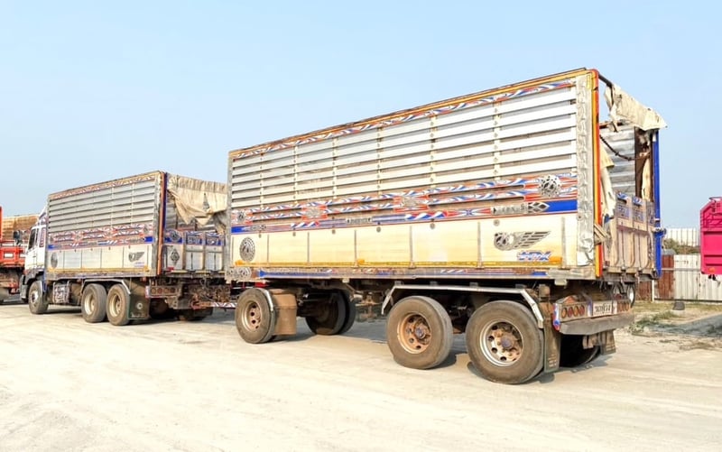 สิบล้อดั้มพ์ พ่วงเเม่-ลูก HINO  FM1A 344 แรงม้า ปี 2561 (3362)(3363)