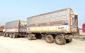 สิบล้อดั้มพ์ พ่วงเเม่-ลูก HINO  FM1A 344 แรงม้า ปี 2561 (3362)(3363)