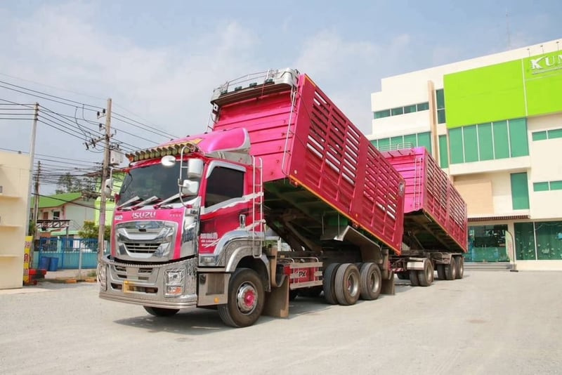 สิบล้อดั้มพ์ พ่วงเเม่-ลูก ISUZU FXZ 360 แรงม้า ปี 2565 (2591)(2592)