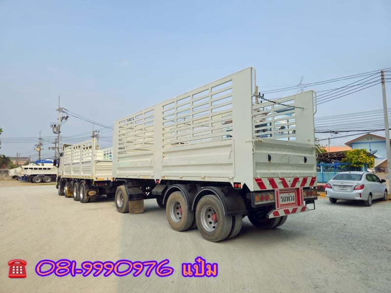 🚚สิบสองล้อคอกพ่วง ปี 2556 VOLVO  FM 440 เเรงม้า Sาคา 990,000.-(2894)(0735)