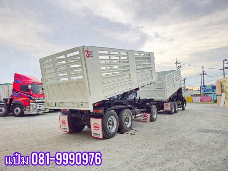 🚌สิบล้อดั้มพ์พ่วงเเม่ลูก ปี 2565 ISUZU  FXZ  360  แรงม้า ราคา  3,150,000.-(3843)(3844)