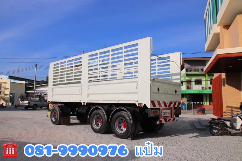 🚛หางคอกสามเพลา  ปี 2564 อู่เอสเคที  Sาคา 370,000.- (0735)