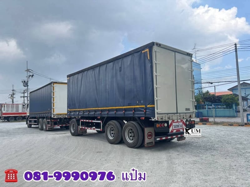 🚚สิบล้อตู้ผ้าใบ พ่วงเเม่ลูก ปี 2567 HINO FL1A 344 แรงม้า Sาคา 2,920,000.-(5506)(5507) 🚚สิบล้อตู้ผ้าใบ พ่วงเเม่ลูก ปี 2567 HINO FL1A 344 แรงม้า Sาคา 2,920,000.-(5506)(5507)