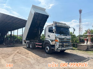 🚛 สิบล้อดั้มพ์ HINO FM1A ✅ 344 แรงม้า ปี 2566 (5411) ✅ กระบะยาว 6.0 ม. กว้าง 2.5 ม. สูง 1.5 ม.