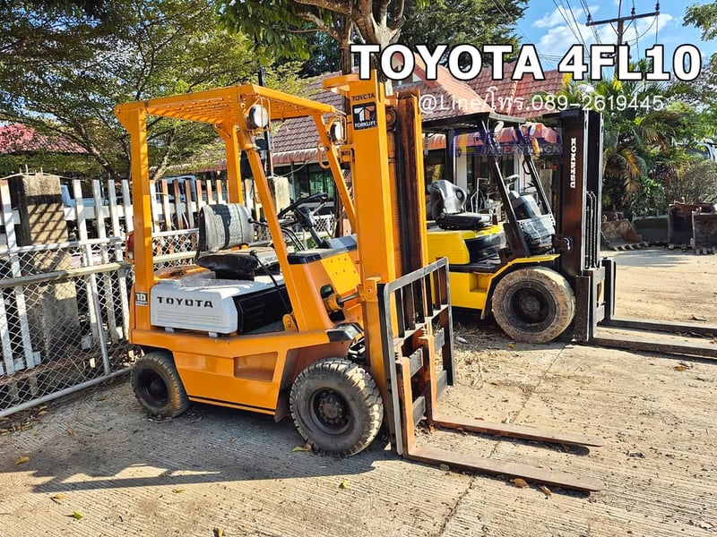 TOYOTA 4FL10 sาคา 85,000  📣📣รถยก1ตัน, เสาสูง3เมตร, เกียร์ธรรมดา, เครื่อง4Pเบนซิน
