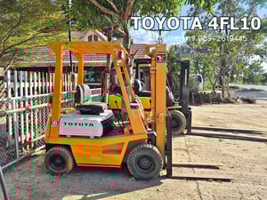 TOYOTA 4FL10 sาคา 85,000  📣📣รถยก1ตัน, เสาสูง3เมตร, เกียร์ธรรมดา, เครื่อง4Pเบนซิน