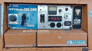 ตู้เชื่อมสนามพร้อมชุดปั่นไฟ KOMATSU KW280 เชื่อมหนักเบาได้,ใช้งานปกติ ตู้เชื่อมสนามพร้อมชุดปั่นไฟ KOMATSU KW280 เชื่อมหนักเบาได้,ใช้งานปกติ