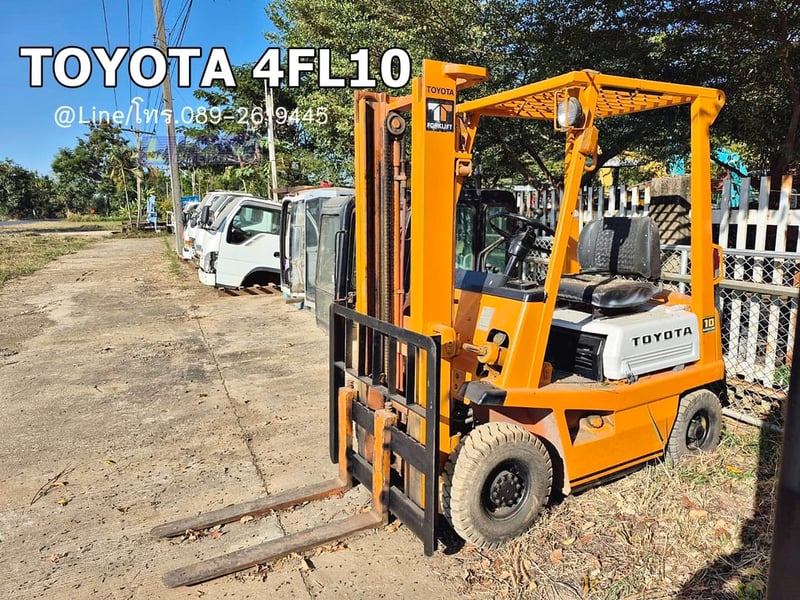 TOYOTA 4FL10 sาคา 85,000 📣📣รถยก1ตัน, เสาสูง3เมตร, เกียร์ธรรมดา, เครื่อง4Pเบนซิน