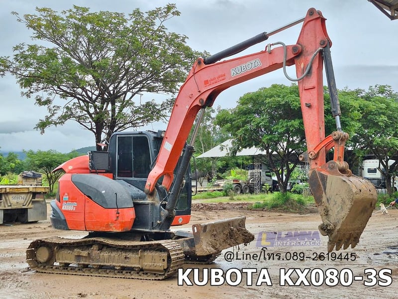 KUBOTA KX080-3S ปี62 sาคา 460,000 📣📣 เลขชั่วโมง 7,1xx ขายตามสภาพ,ทะเบียนภาษีเต็ม