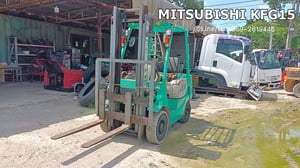 MITSUBISHI KFG15 รถยก1.5ตัน ,เครื่องเบนซิน, เกียร์ธรรมดา, เสาสูง3เมตร sาคา 89,000 บาท MITSUBISHI KFG15 รถยก1.5ตัน ,เครื่องเบนซิน, เกียร์ธรรมดา, เสาสูง3เมตร sาคา 89,000 บาท