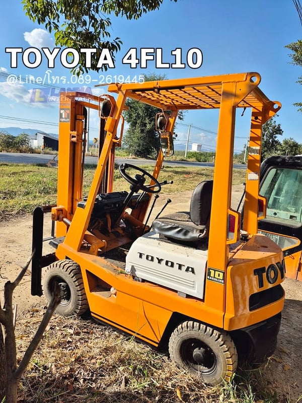TOYOTA 4FL10 sาคา 85,000 📣📣รถยก1ตัน, เสาสูง3เมตร, เกียร์ธรรมดา, เครื่อง4Pเบนซิน