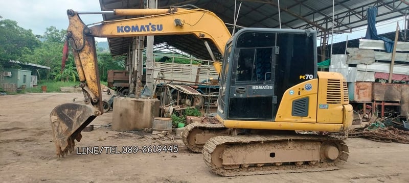 KOMATSU PC70-8 ราคา 490,000 บาท มีเล่มทะเบียน,ขายตามสภาพ