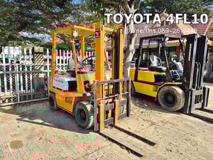 TOYOTA 4FL10 sาคา 85,000 📣📣รถยก1ตัน, เสาสูง3เมตร, เกียร์ธรรมดา, เครื่อง4Pเบนซิน