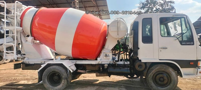 รถโม่ปูน 6 ล้อ HINO FD3h ปี46 เครื่อง HO7D- 195 แรง, โม่3คิว